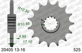 Pignone AFAM 20405NR-15 Passo 525 Con Gomma Antirumore HONDA VFR 400 R 1989  -1992